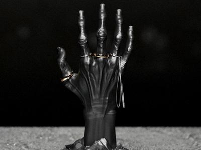 Skeletal Hand Ring Holder – Brutal & Gothic Decor