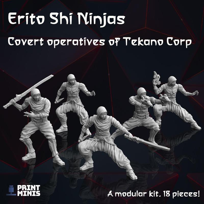 Modular Sci-Fi Ninjas – Tekano Corp Collection