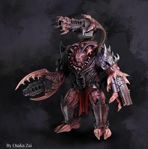 Alien Mutated Obliterator Marine – 2 variations 3D print model