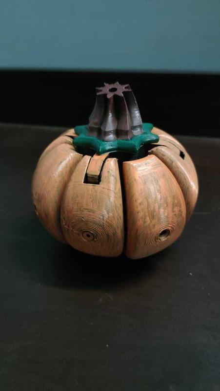 Pumpkin Bot (No Supports, Articulated, Print-in-Place)