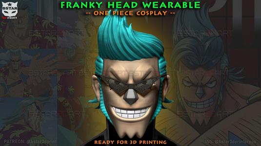 The Franky Head Wearable – One Piece Anime Cosplay