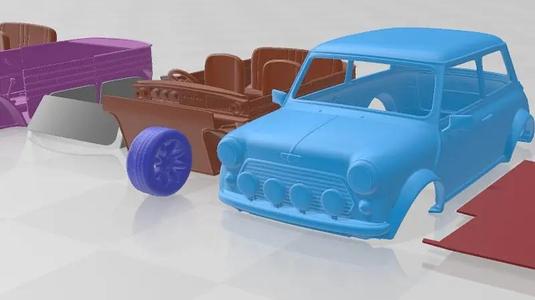 Mini Cooper S Classic 2000 Printable Car