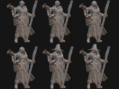 Elf Wizard Miniature (Variants)