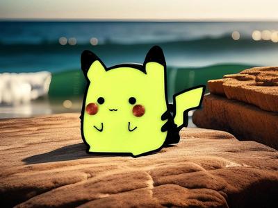 Cute Pikachu Chibi Pokemon Fridge Magnet/Keychain