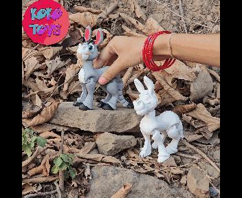 CUTE FLEXY ARTICULATED DONKEY PRINT-IN-PLACE