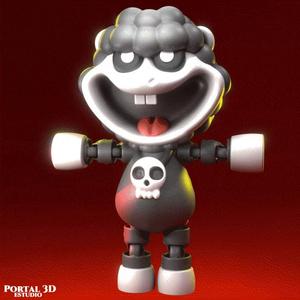 smiling Baba Chops// PRINT-IN-PLACE WITHOUT SUPPORT