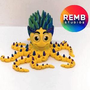 Articulated Crystal Octopus | Flexi Crystal Octopus