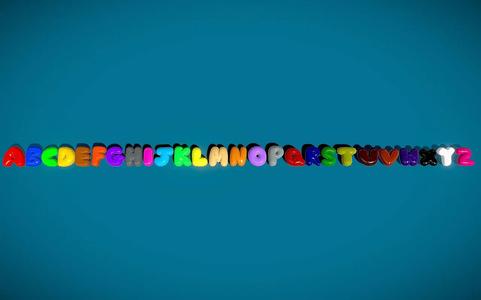 3D Bubble Letters of the Alphabet v1   