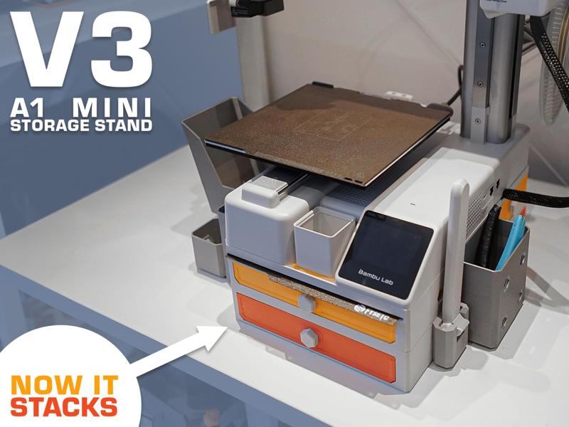 A1 Mini – Stackable Storage Stand V3