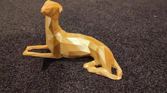 Low Poly Dog – Whippet/Greyhound
