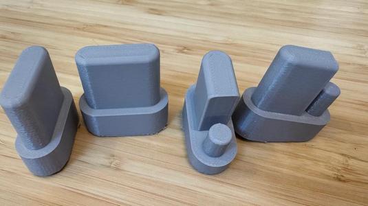 Design within Reach LUCCA Aluminum Chair Plastic Feet   