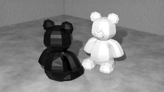 Low Poly Teddy Bear Decoration