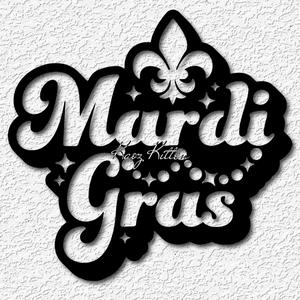 mardi gras with beads wall art New Orleans home decor