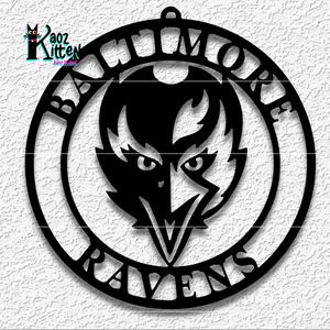 BALTIMORE RAVENS wall art football team logo decor