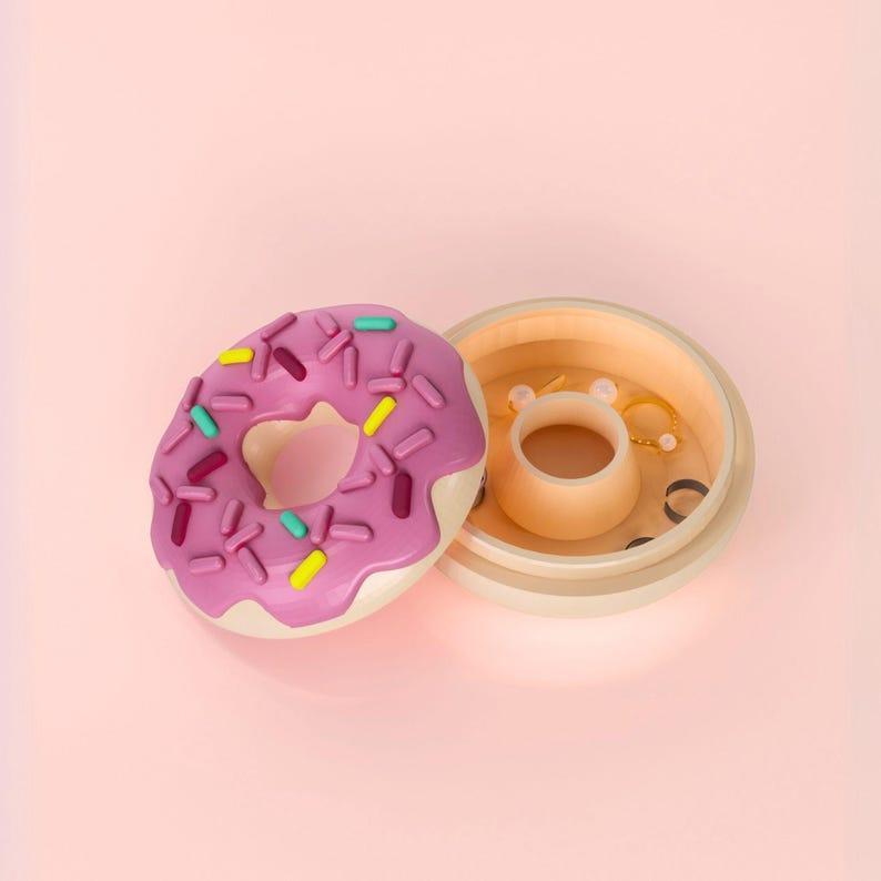 Donut Storage Box 3D STL Files