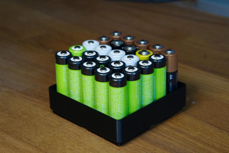 Gridfinity AA Battery Holder