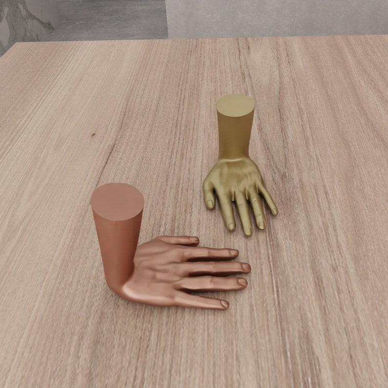 3D Decorative Hand for Ring Holder as Stl File & Hand Decor, 3D Printing, Couple Gift, Hand Sculpture, Female Hand, Digital Art, Hand Holder