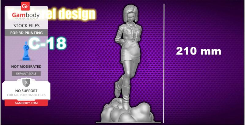Android 18 3D Printing Model