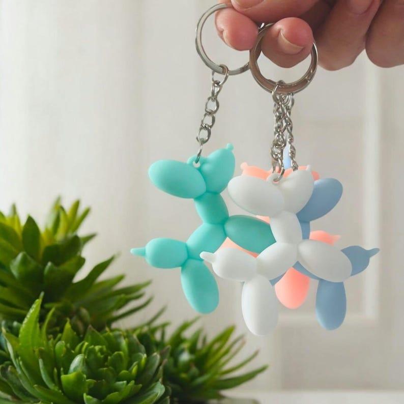 Balloon Dog Keychain 3D STL Files, 3D Keychain Print Files