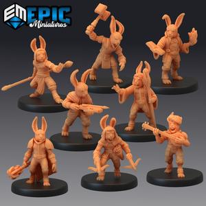 Bunny Folk Set / Rabbit Warrior / Rodent Soldier / Hare Army