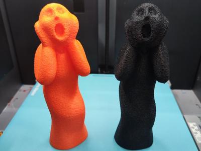 Artistic statue "The Scream" by Edvard Munch