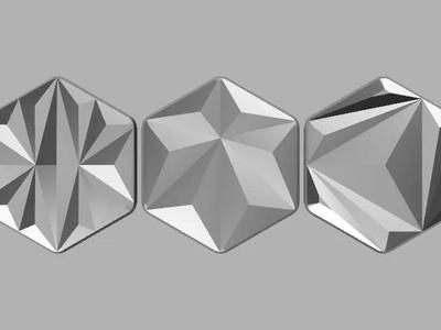 Modern Triangulated Magnet Tiles