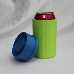 Pop Can Cooler Lid Holder