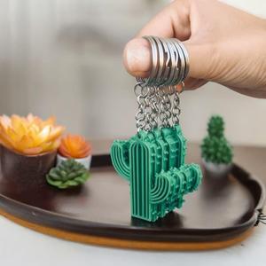 Cactus Keychain 3D Stl File, 3D Keychain Print File