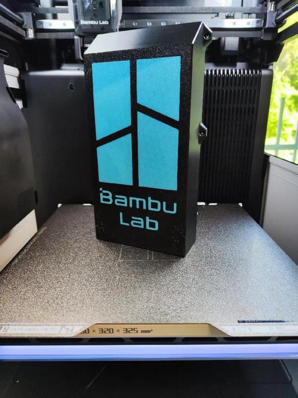 H2D Exhaust Fan Silencer / Muffler with Bambu Logo   