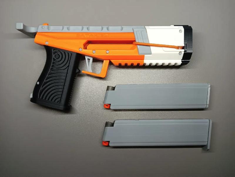 HORIZONTAL Print – Slim Angled Talon (compatible) Short Dart Magazine (13/10/8)