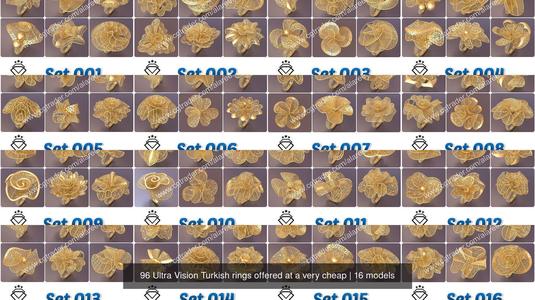 96 Ultra Vision Turkish rings offered at a very cheap 3D Model Collection