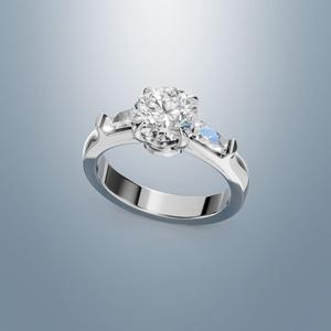 Solitaire Trapezia Ring