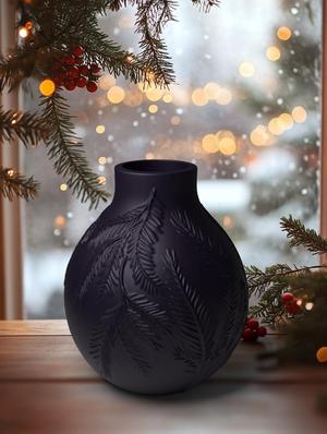 Winter Veil Vase for Christmas Decor