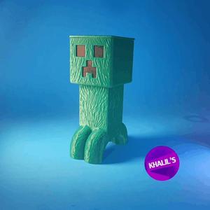 Minecraft Creeper, Pen Holder, Popcorn Bucket Container