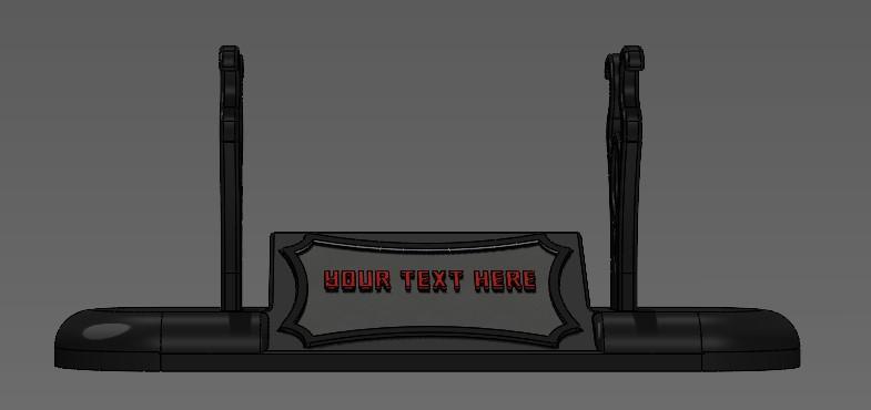 Lightsaber Stand with Customisable Name Plate