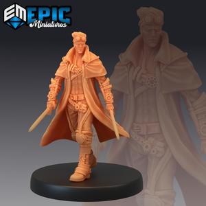 Adventurer Isaac Swords / Male Human Hero / Steampunk Tech Character