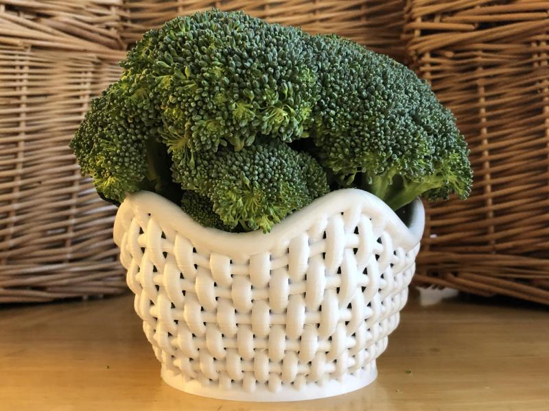 Wacky Wicker Broccoli Basket