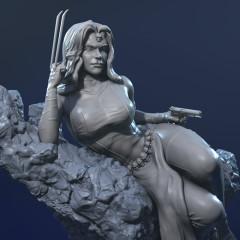Mystique 3D Printing Figurine | Assembly