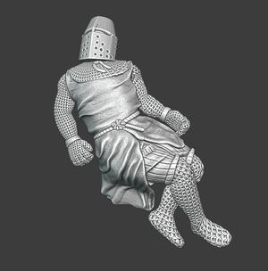 Dead crusader knight
