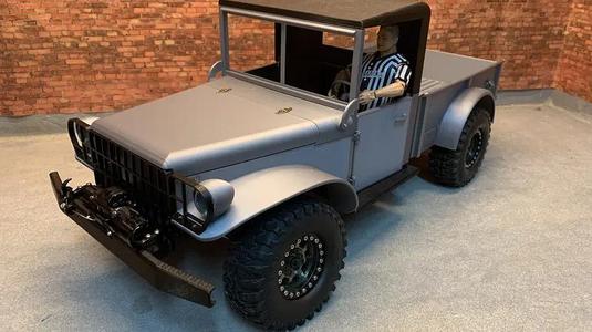LIKE DODGE M37 1/4 TON TRUCK – BODY FOR AXIAL SCX10II 313mm chassis
