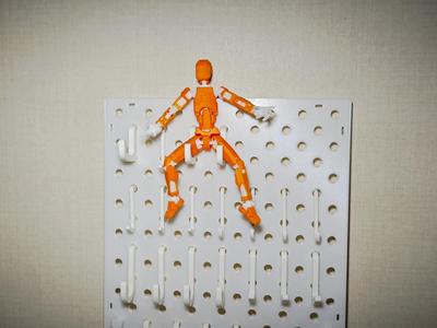 Pegboard with Round Holes and Abundant Hooks