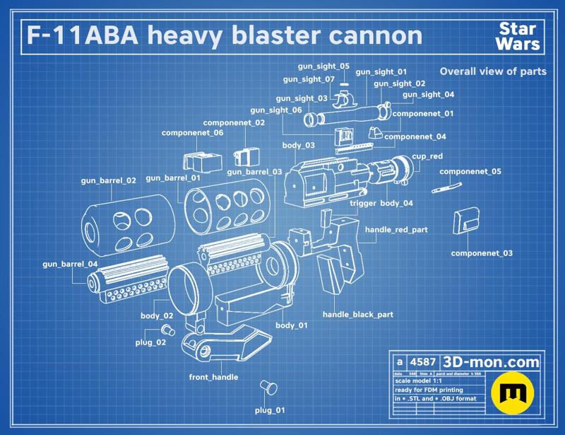 Sith Trooper F-11ABA Blaster Cannon