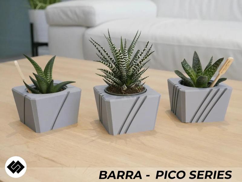 Barra Series Triple Planter Set