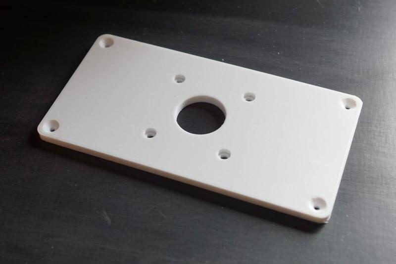 Einlegeplatte für DeWalt Oberfräse plus Frässchablone / Insert plate for DeWalt router plus routing template