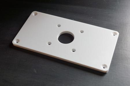 Einlegeplatte für DeWalt Oberfräse plus Frässchablone / Insert plate for DeWalt router plus routing template
