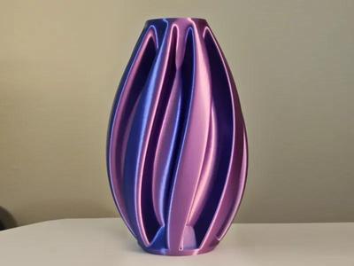 Ribbed Vase