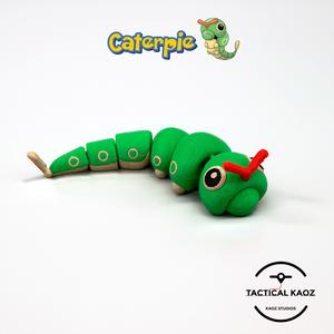 Caterpie Pokemon Articulating – Print in Place