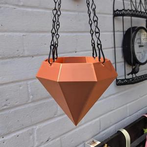 Diamond hanging planter