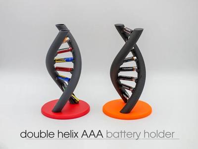 Double Helix AAA Battery Holder – with optional extra compartment