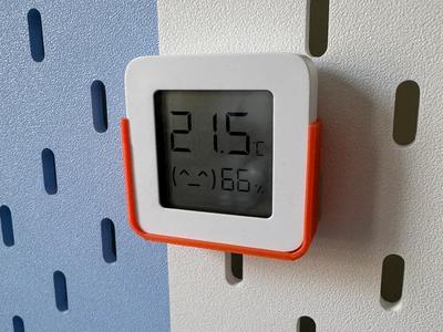 IKEA Pegboard Xiaomi Temperature and Humidity Sensor 2 Hook